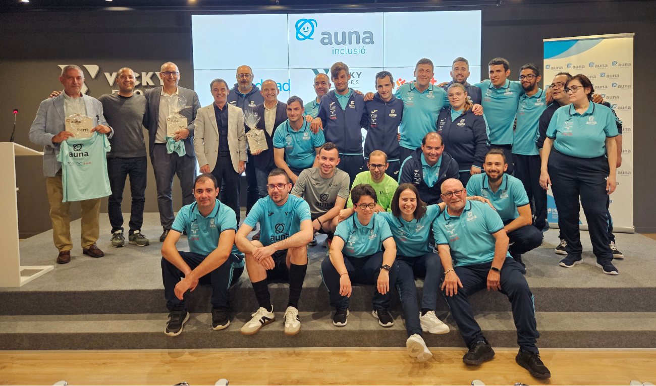 Patrocinamos el equipo AUNA Inclusió, por una sociedad más equitativa y solidaria