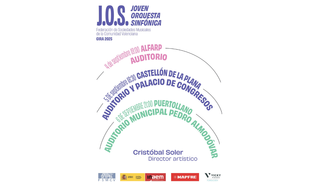 La Fundación Vicky Foods impulsa la gira de la Joven Orquesta Sinfónica de la FSMCV 2025